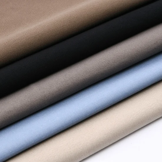 65 Polyester 35 Tissu sergé de coton TC pour vêtements de travail et uniforme de gros en usine